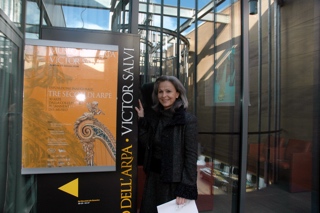 Mrs Julia Salvi in the opening day of the Museum